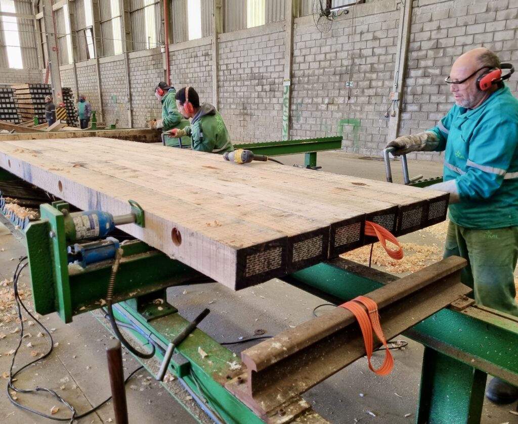 Safety is Job #1 in making Eucalyptus timber mats