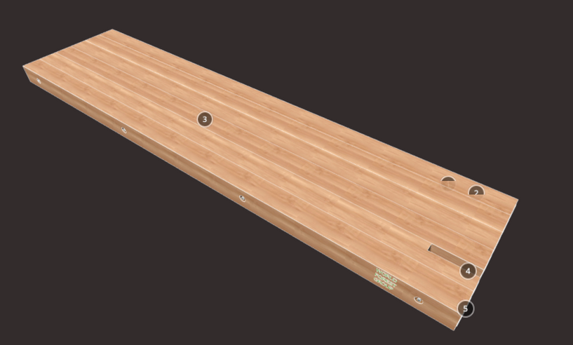 Digital Image Of Timber Mat