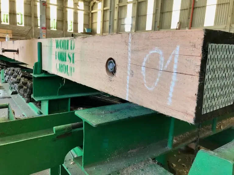 World Forest Group timber mat production - end plates